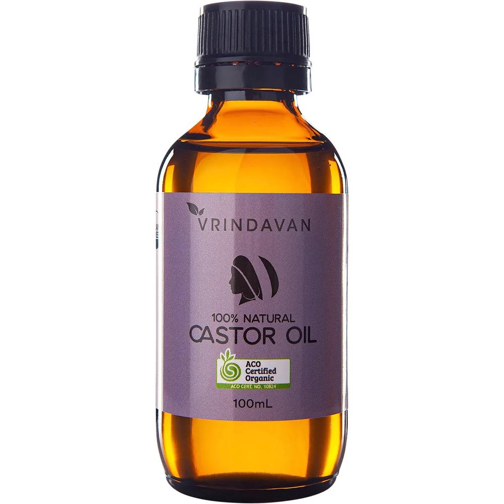 Castor Oil 100% Natural - Amber Glass Bottle - 100mL, 0731722043296