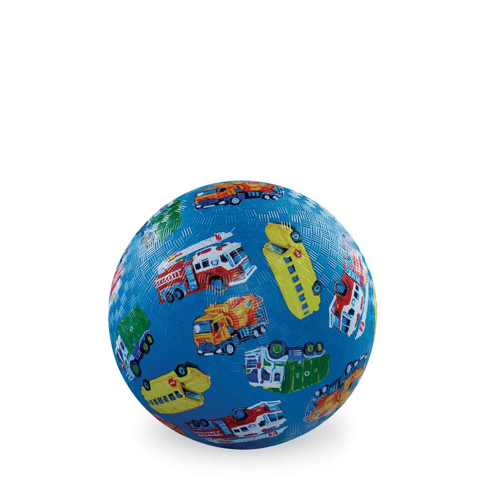 Crocodile Creek Playground Ball - City Vehicles - 5 Inches, 0732396213428