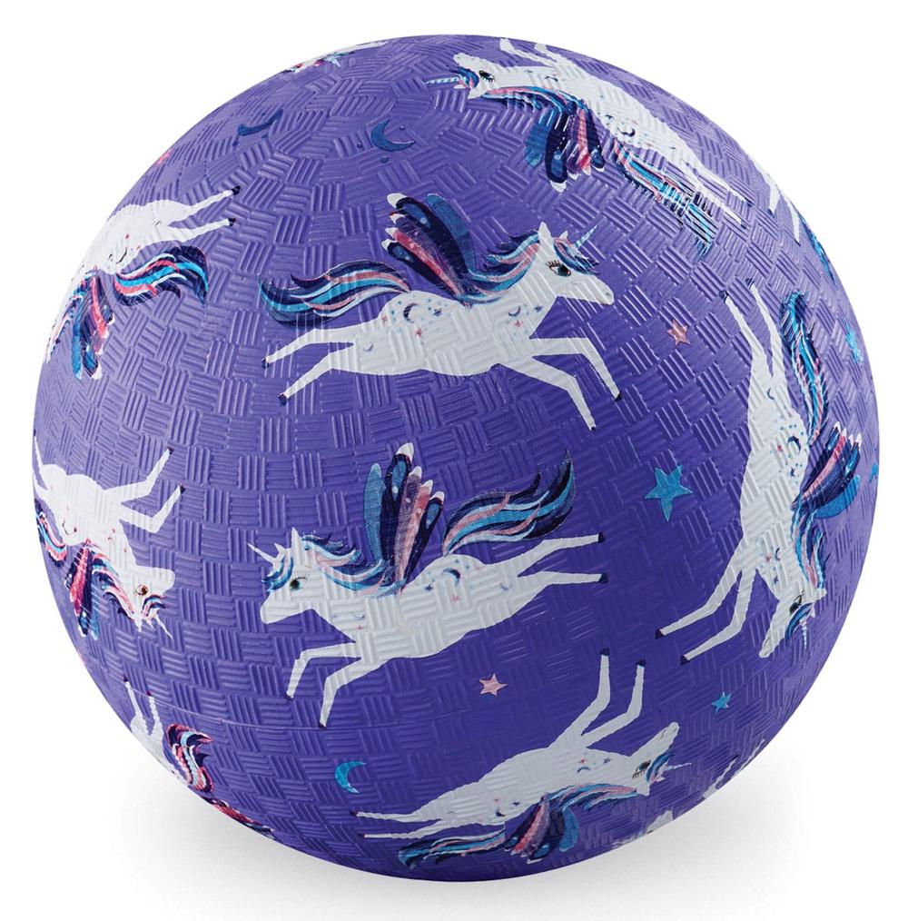 Crocodile Creek Playground Ball - Purple Unicorn -7 Inches, 0732396217266
