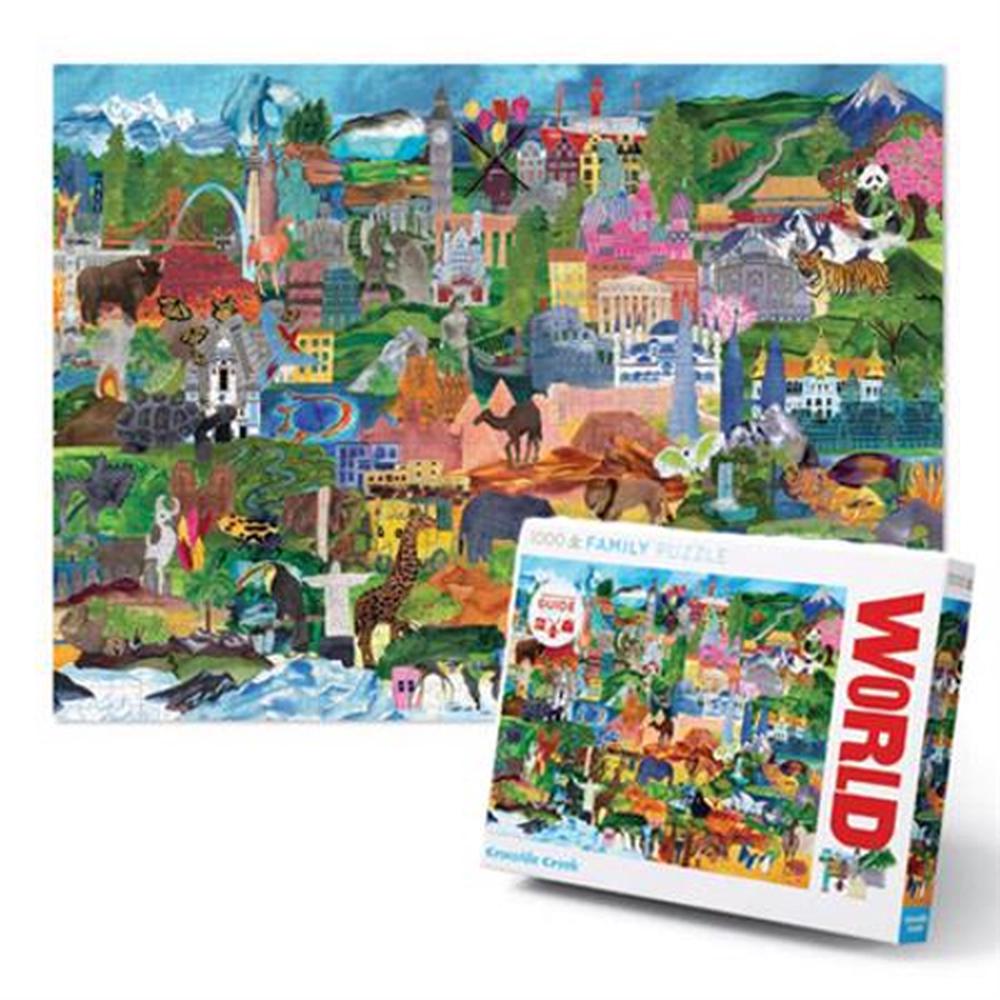 Crocodile Creek World Collage Jigsaw Puzzle, 1000 Piece Buy online at