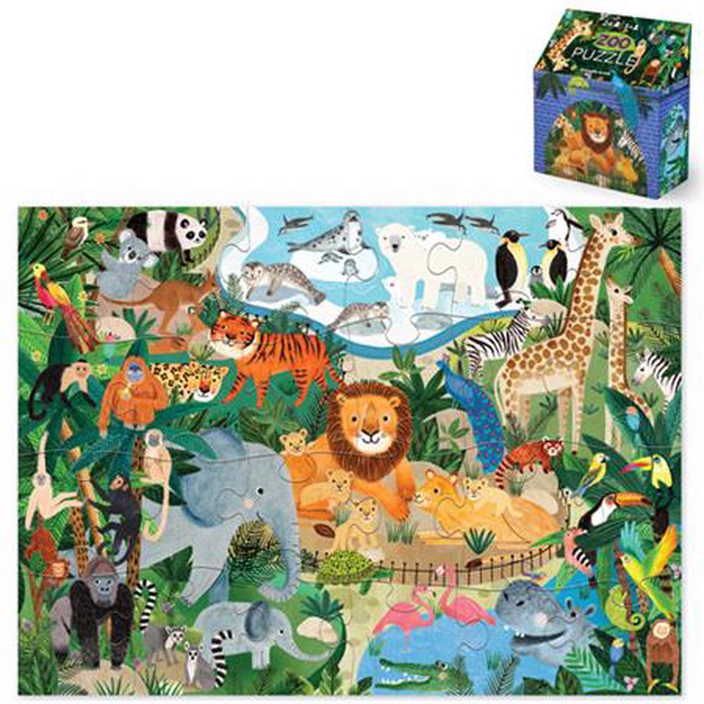 Crocodile Creek Zoo Puzzle, 24 Piece, 0732396416027