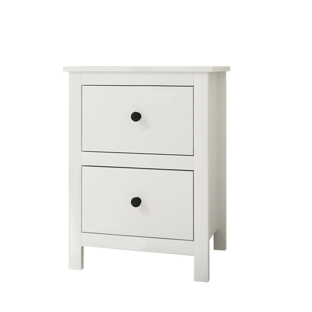 Hello Furniture Franco 2 Drawers Bedside Table (White) by Hello Furniture - ISBN: 0733424616099