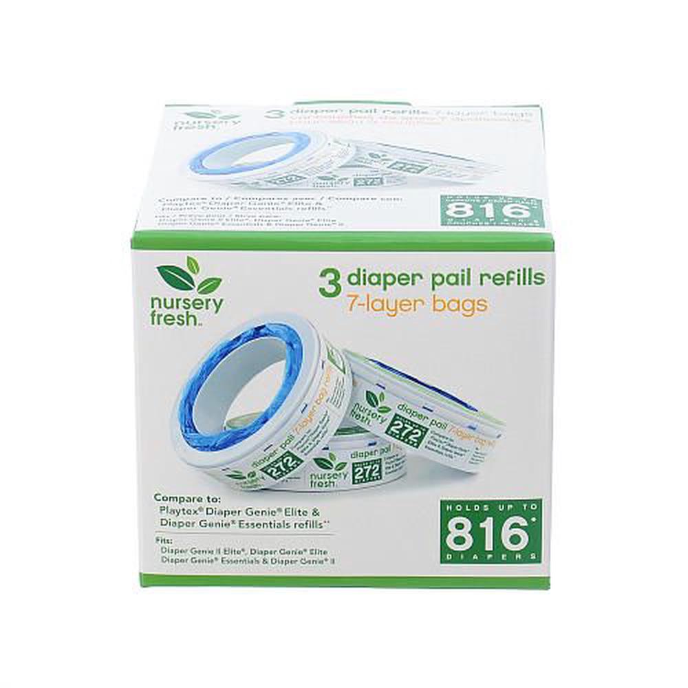 Nursery Fresh Diaper Pail Refill, 3 Pack, 0735282241093