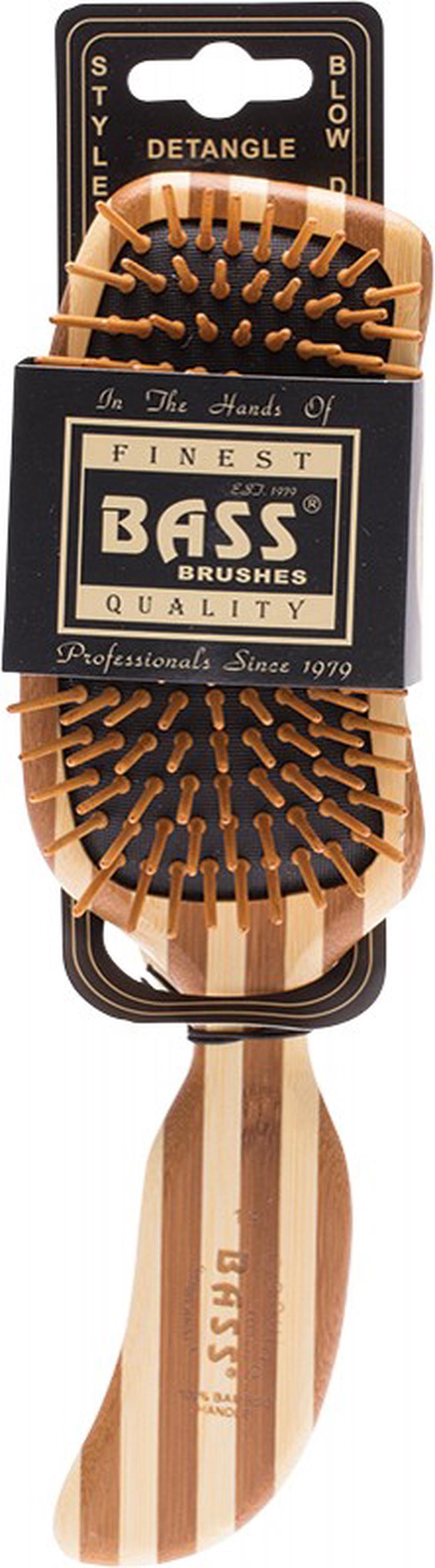 Semi S Shaped Bamboo Wood Hair Brush, 0736473102568
