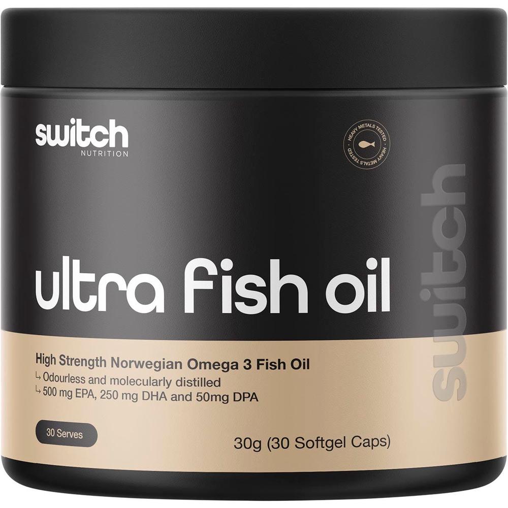 Ultra Fish Oil High Strength Norwegian Omega 3, 30 Caps - 30g, 0743966610752