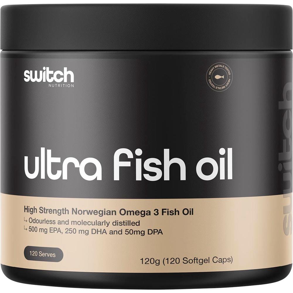 Ultra Fish Oil High Strength Norwegian Omega 3, 120 Caps - 120g, 0743966610776