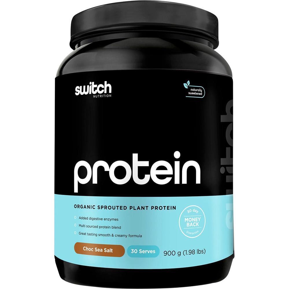 Protein Organic Sprouted Plant (Choc Sea Salt) - 900g, 0744109248047