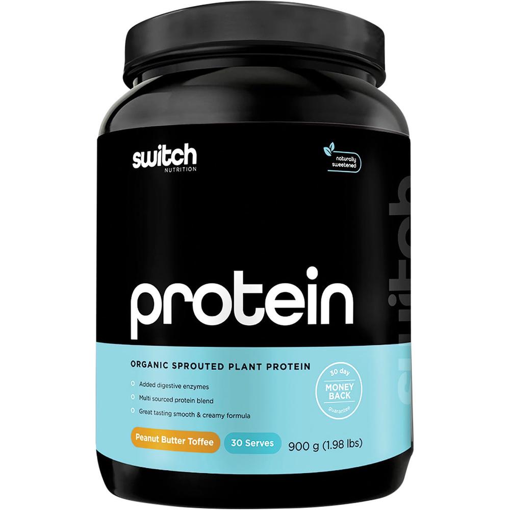 Protein Organic Sprouted Plant (Peanut Butter Toffee) - 900g, 0744109248061