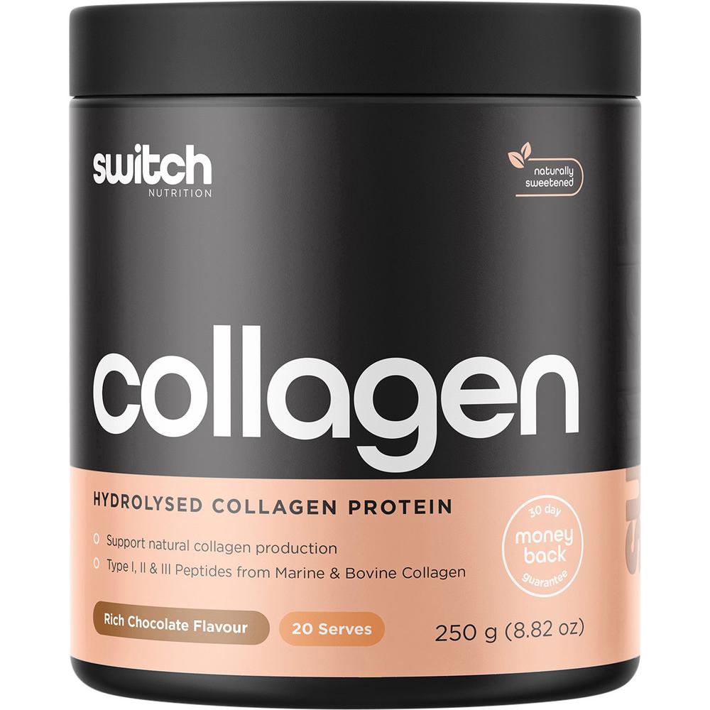 Hydrolysed Collagen Protein (Rich Chocolate) - 250g, 0744109248504