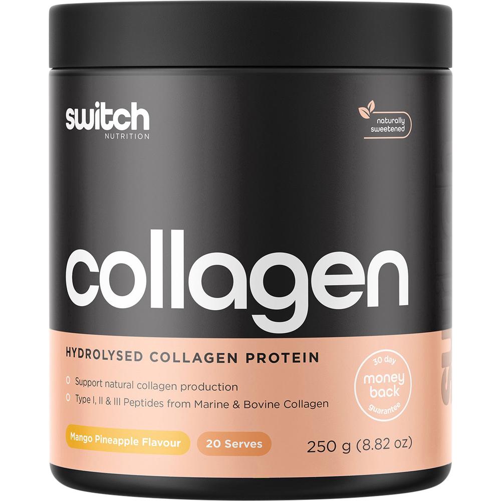 Hydrolysed Collagen Protein (Mango Pineapple) - 250g, 0744109248511