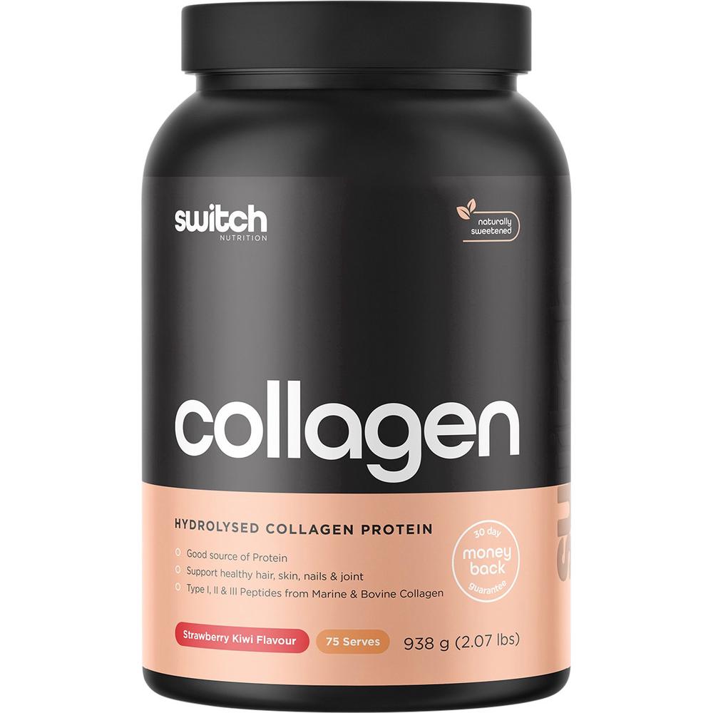 Hydrolysed Collagen Protein (Strawberry Kiwi) - 938g, 0744109248641
