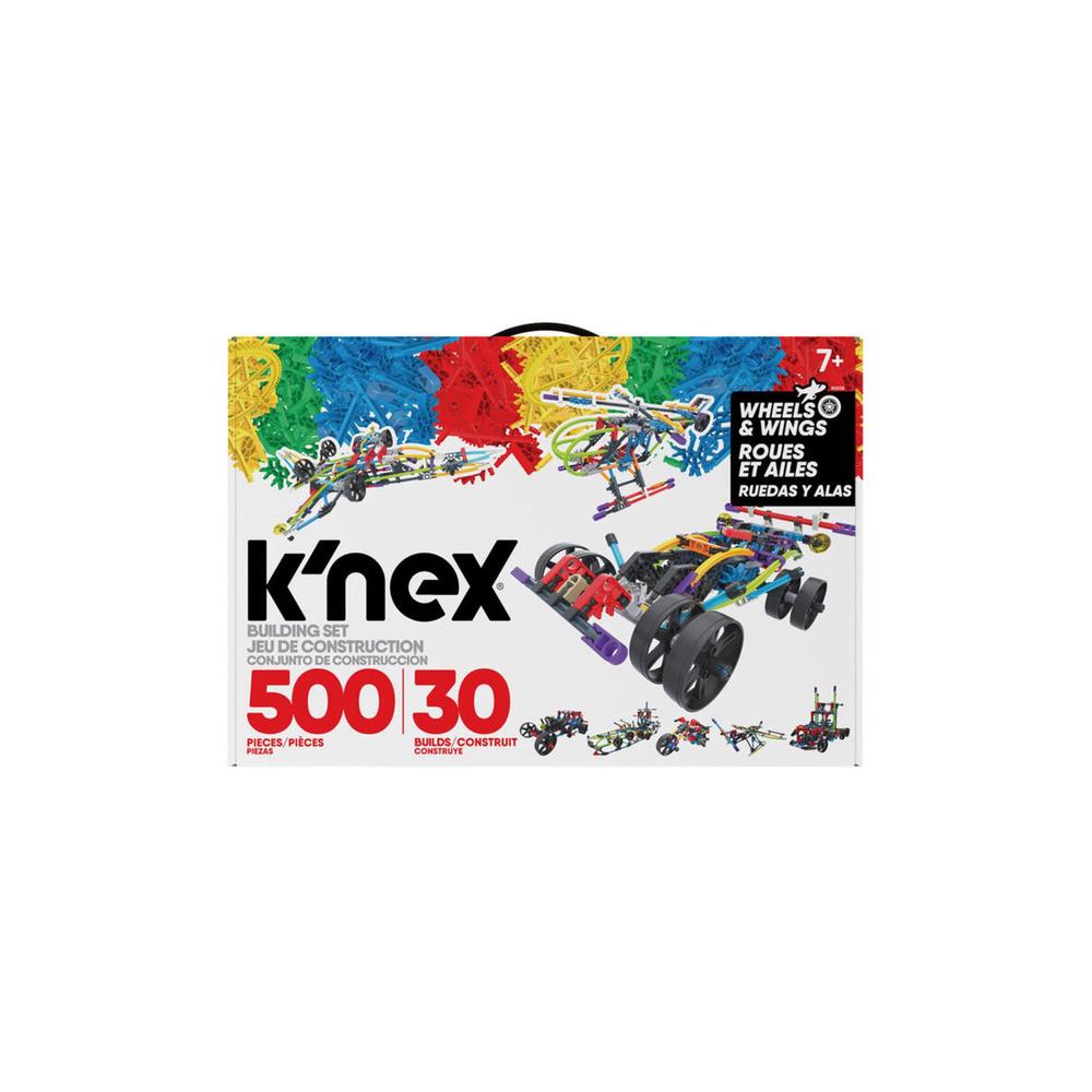 K'Nex Wings And Wheels Building Set, 500 Piece