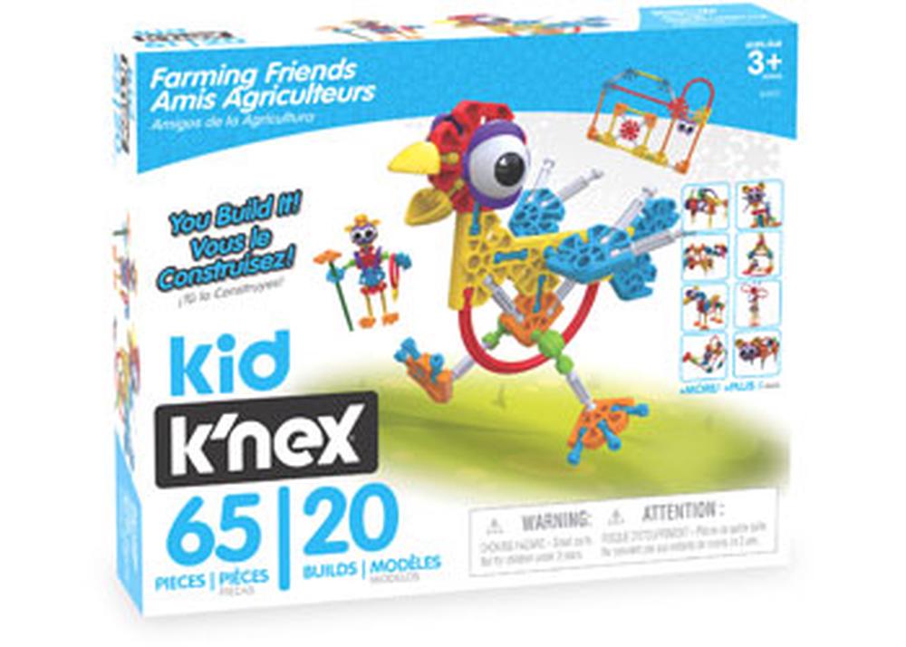 Kid K'nex Farmin' Friends Building Set, 0744476850522