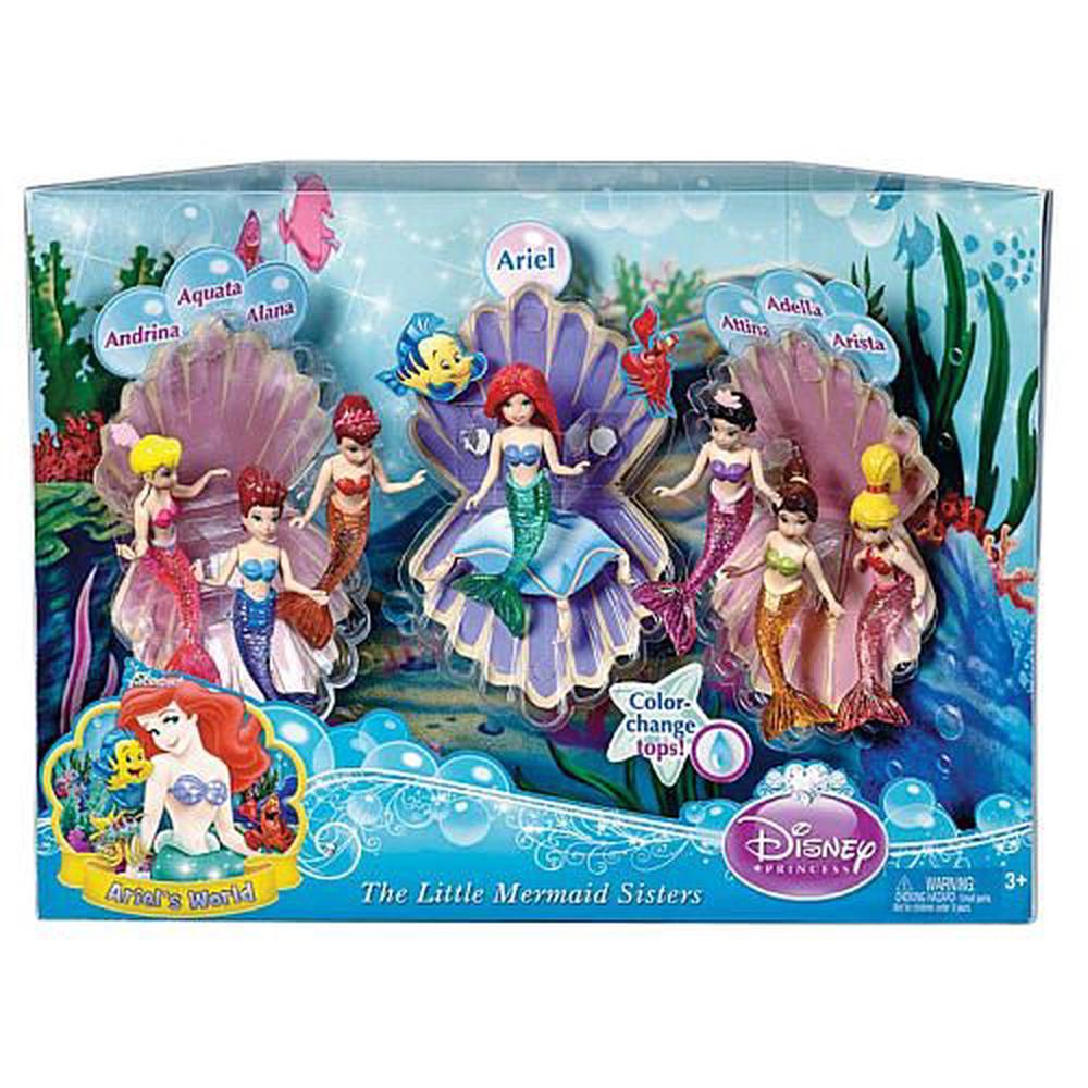 Mattel Disney Princess The Little Mermaid Sisters Dolls, 7Pack Buy
