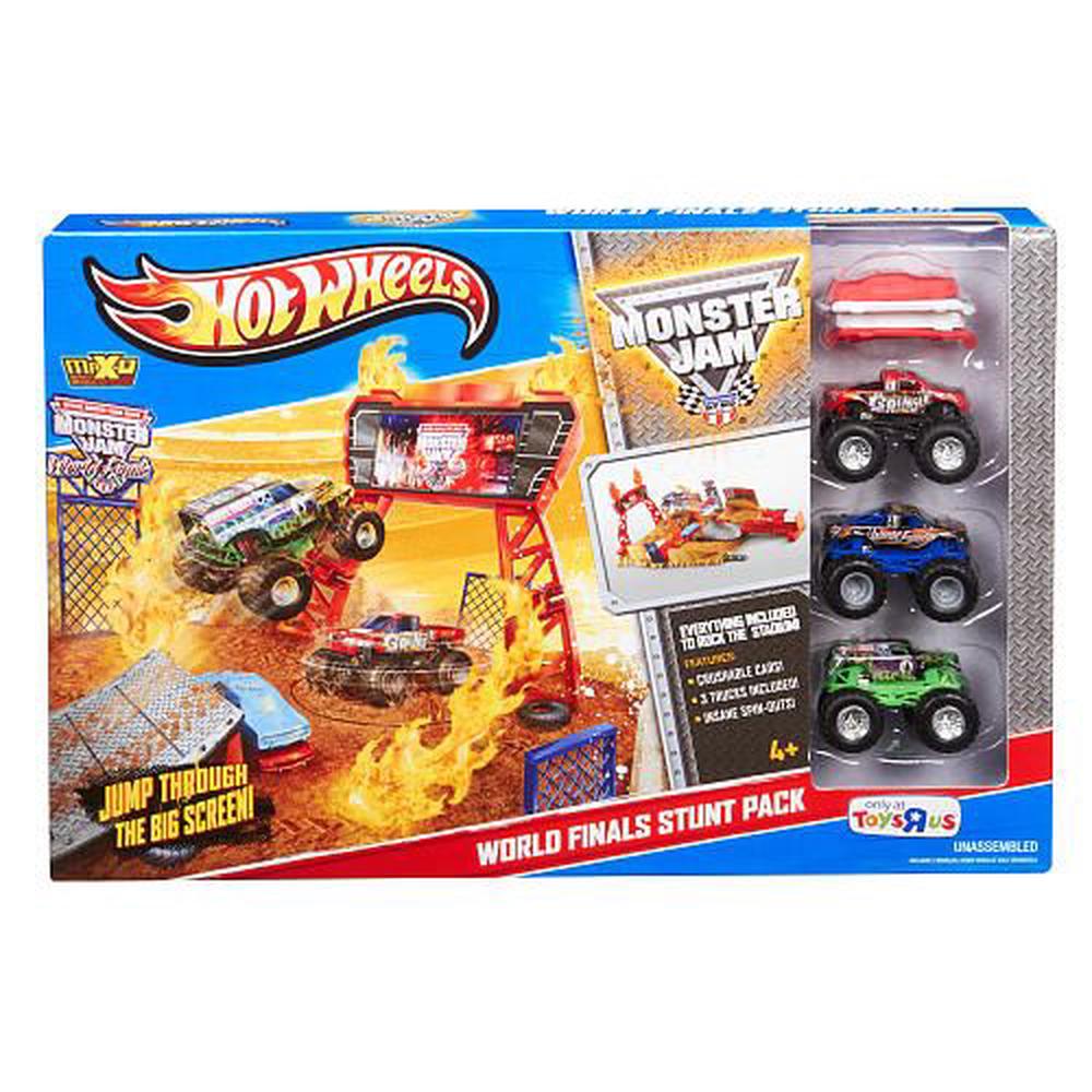 hot wheels monster jam world finals stunt pack play set