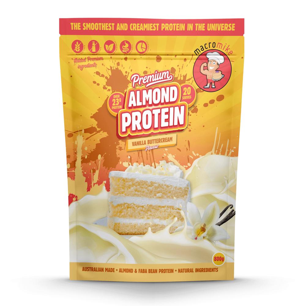 Premium Almond Protein (Vanilla Buttercream) - 800g, 0746935313852