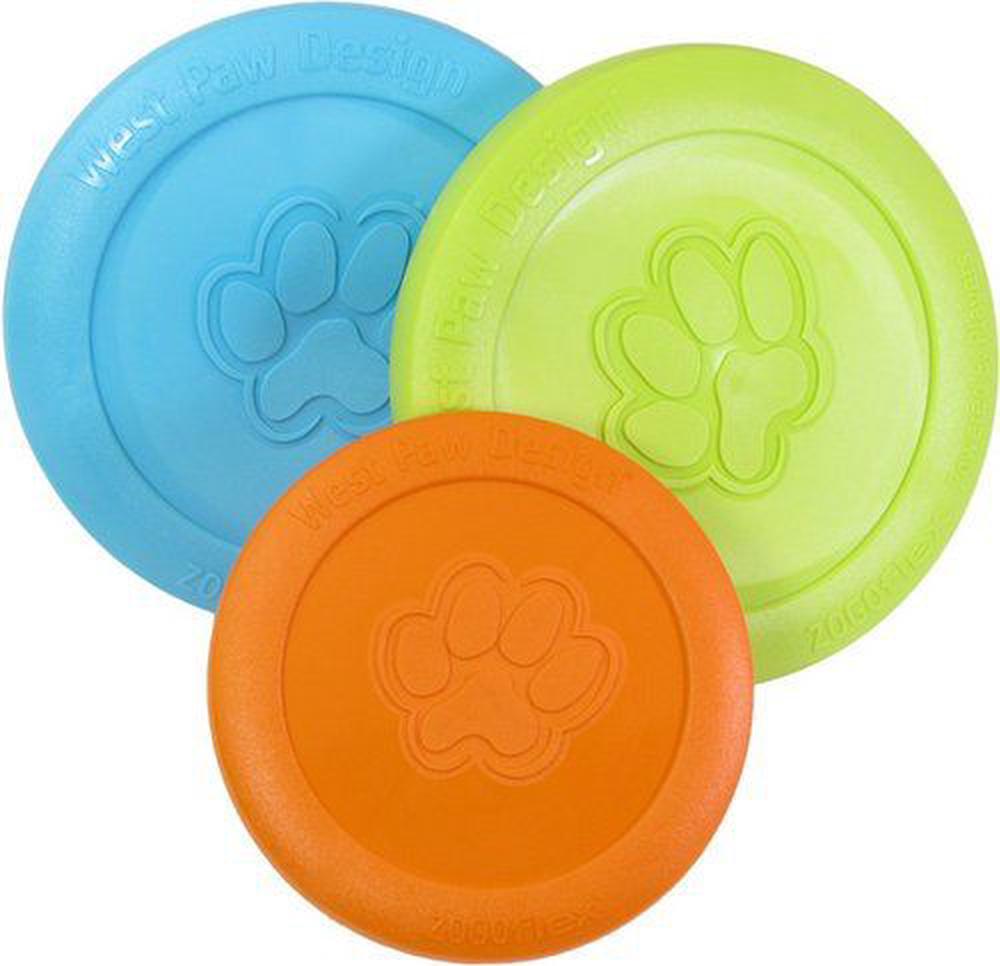 West Paw Zisc Flying Disc Fetch Dog Toy Large Blue Buy online at