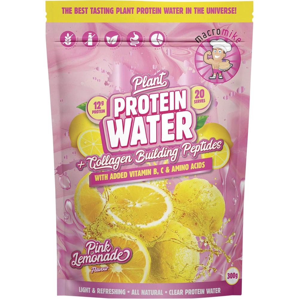 Plant Protein Water (Pink Lemonade) - 300g, 0754523952697