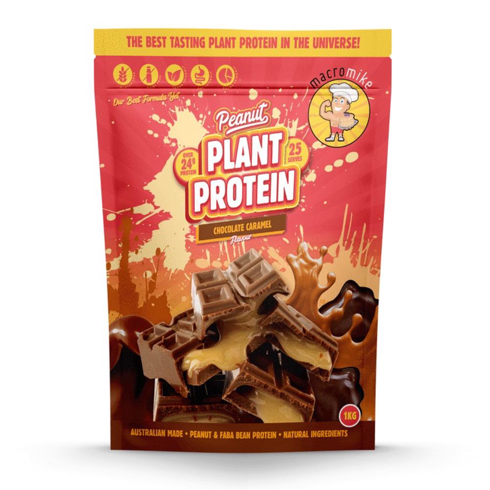 Peanut Plant Protein (Chocolate Caramel) - 1kg, 0754523953854