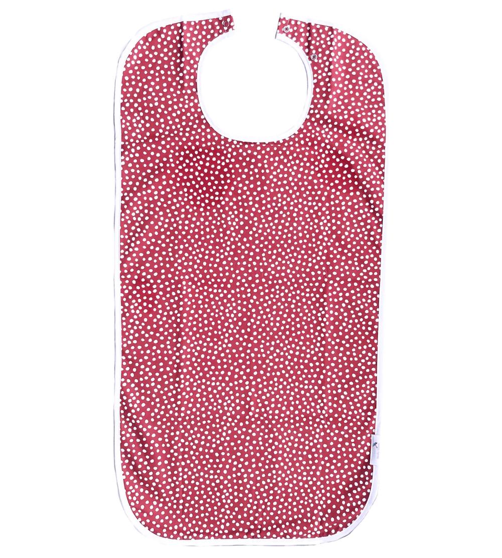 Feeding Adult Bib (Burgundy Dot), 0754590859042