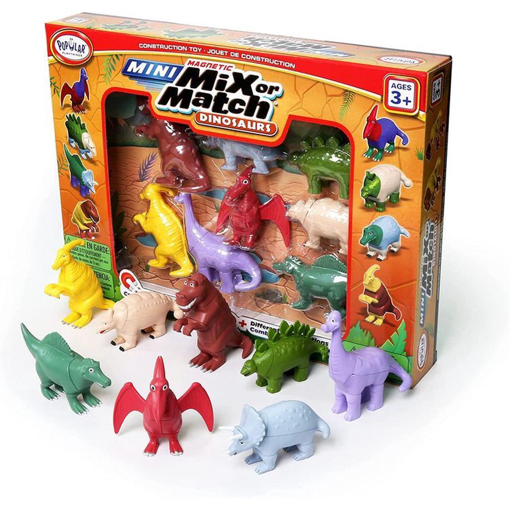 Mini Mix or Match Dinosaurs, Deluxe, 0755828623107