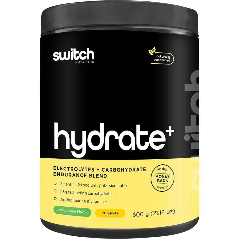 Hydrate+ Electrolytes & Carbohydrate (Lemon Lime) - 600g, 0757953773832