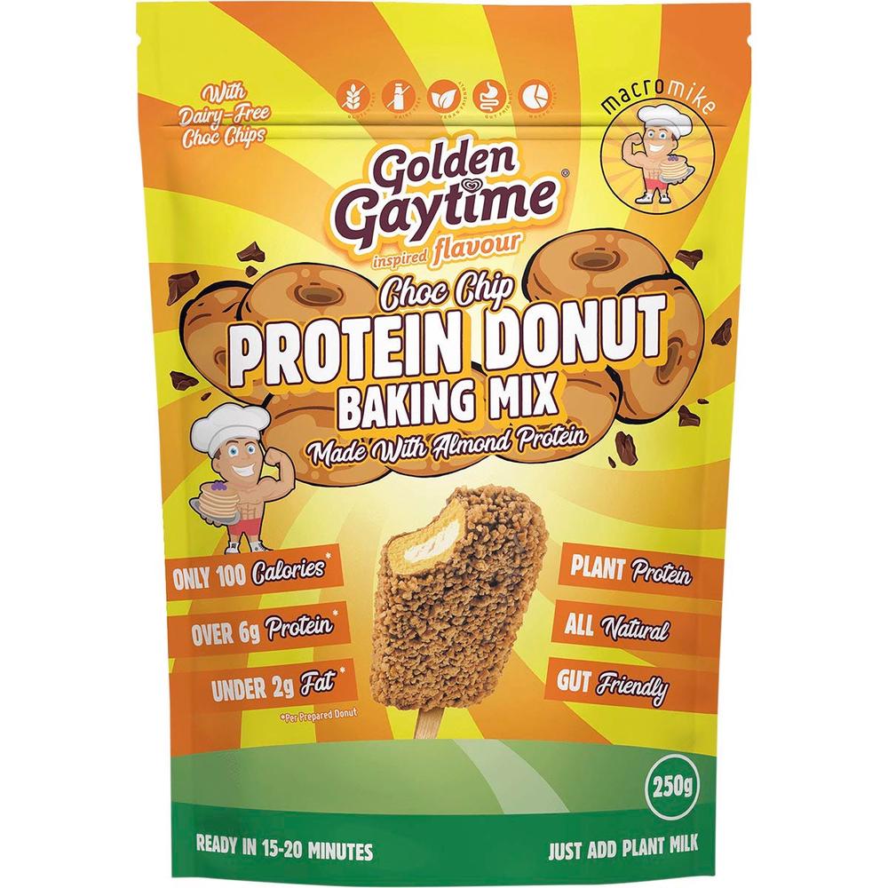 Protein Donut Baking Mix Golden Gaytime Choc Chip - 250g, 0757953904892