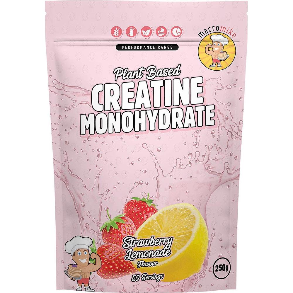 Plant Based Creatine Monohydrate Strawberry Lemonade - 250g, 0757953905172