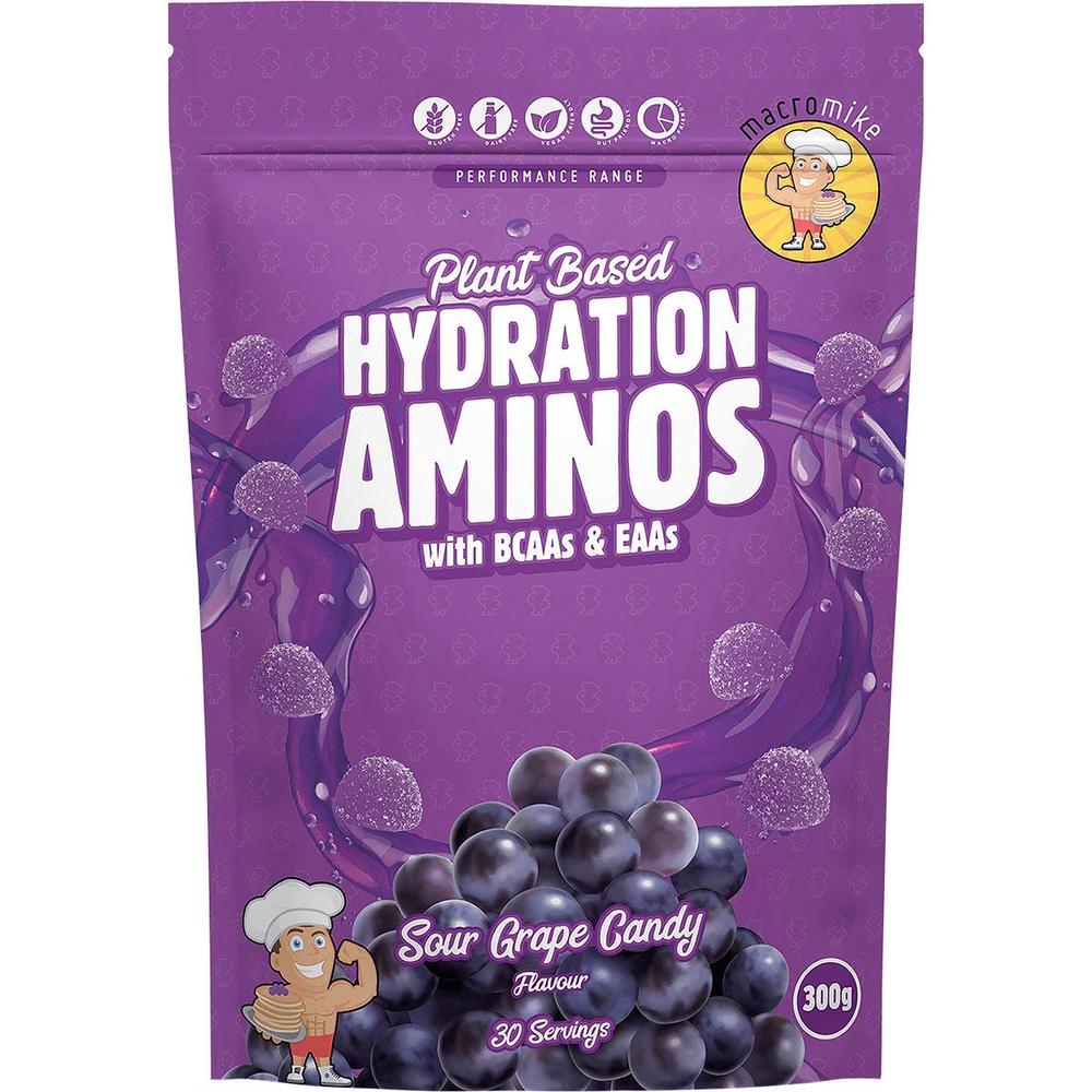 Plant Based Hydration Aminos Sour Grape Candy - 300g, 0757953905226