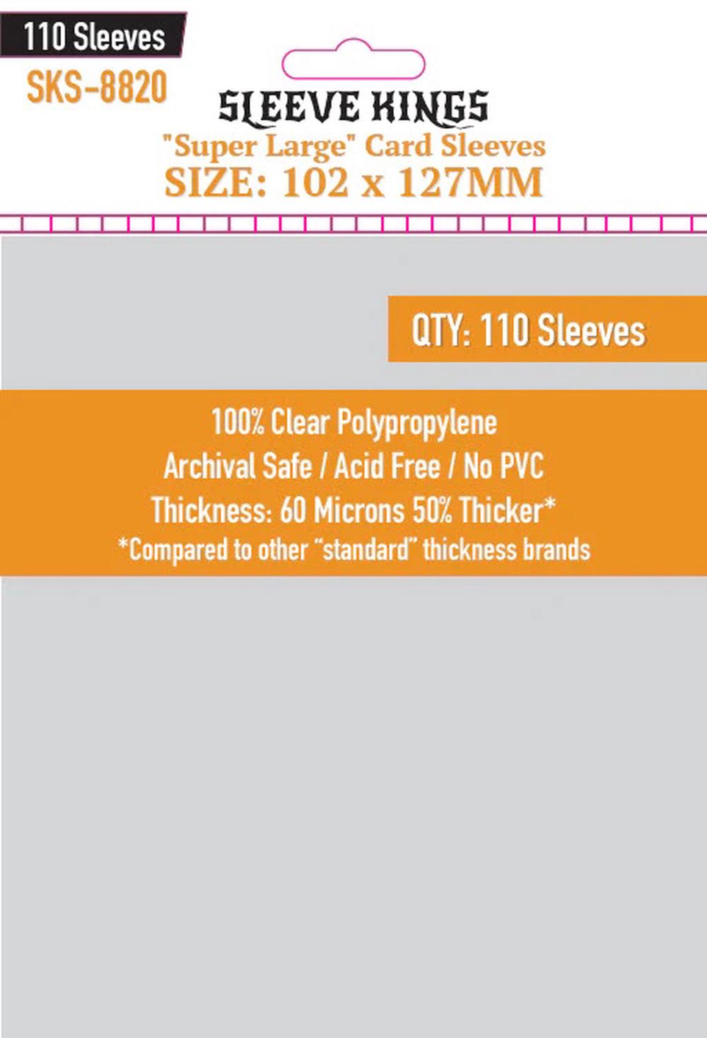 Sleeve Kings Magnum "7 Wonders" Card Sleeves, 55pcs - 65 x 100mm, 0759126741563