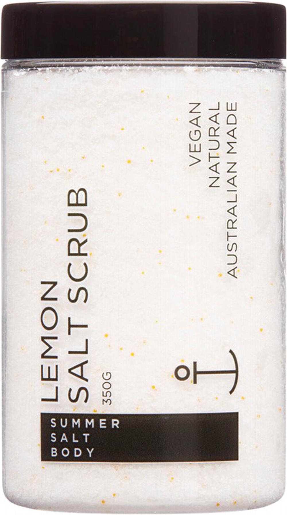 Summer Salt Body Salt Scrub (Lemon) - 350g, 0763236874998