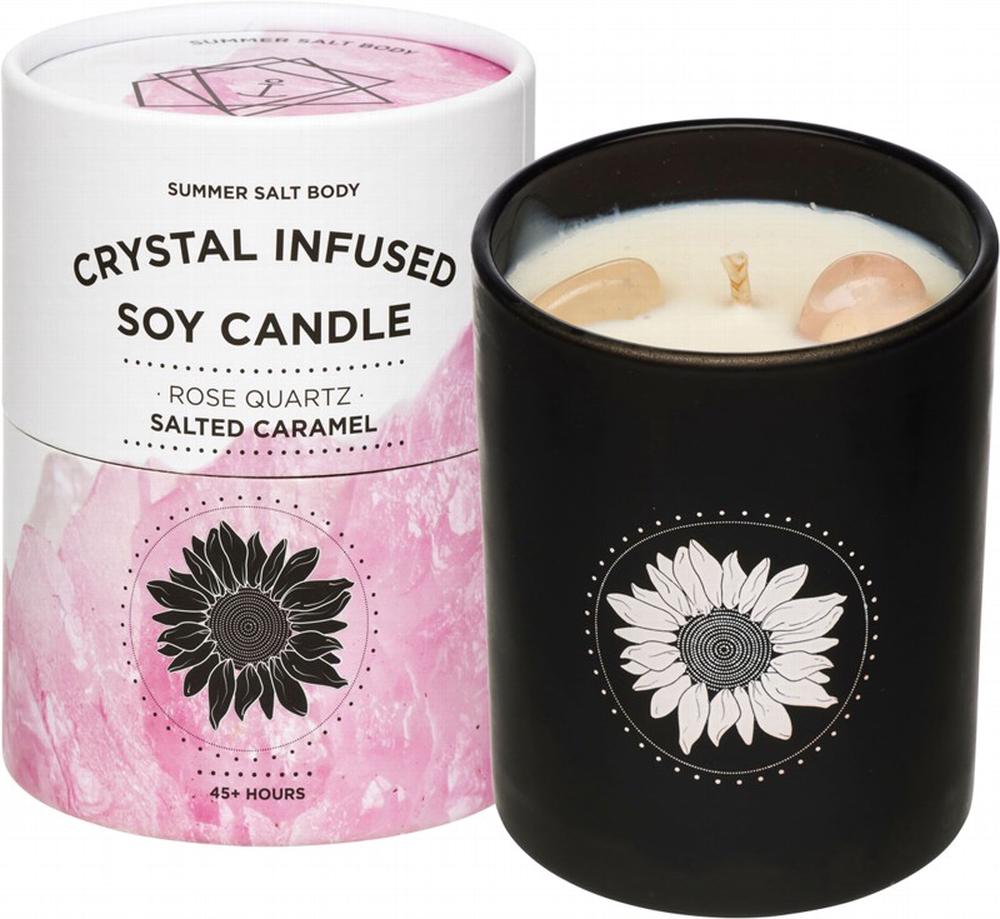 Crystal Soy Candle (Rose Quartz), 0763236875209
