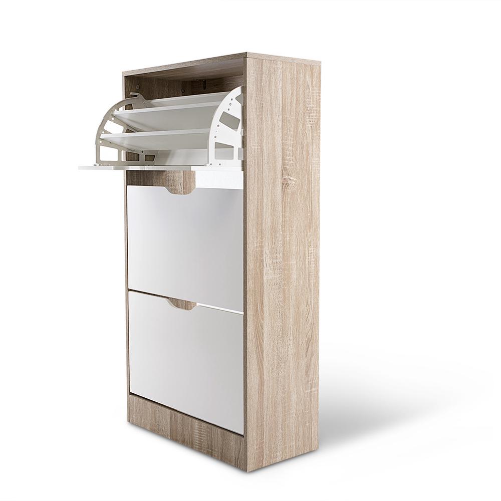 Hello Furniture Bentley 3 Drawer Wooden Shoe (Oak/White) Buy