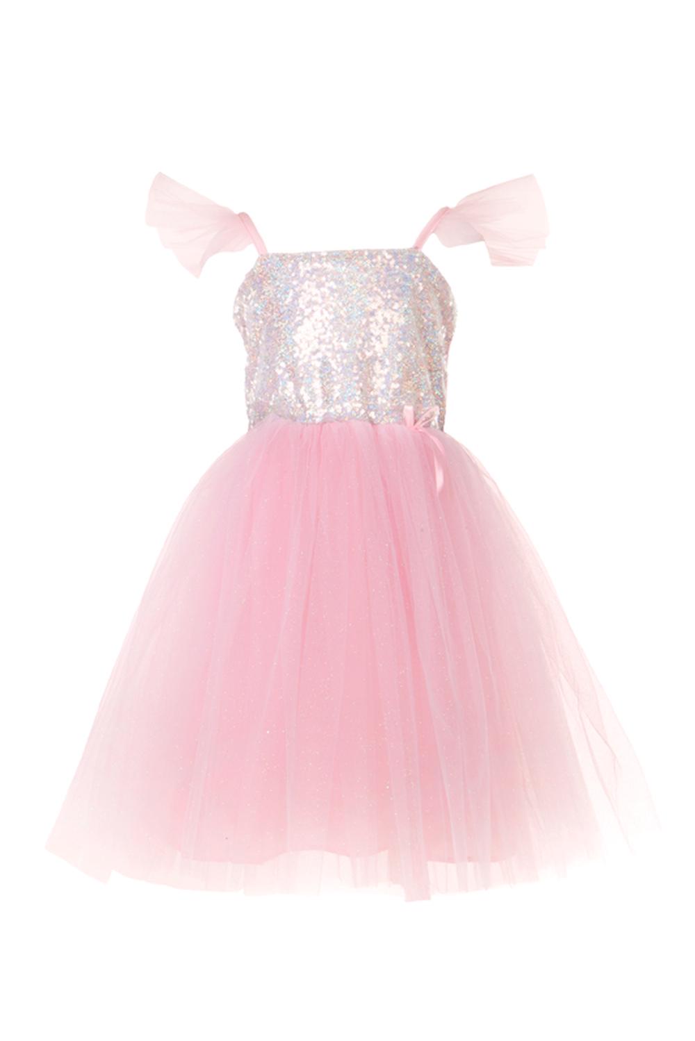 Pink Sequins Princess Dress - Size 3-4, 0771877323638