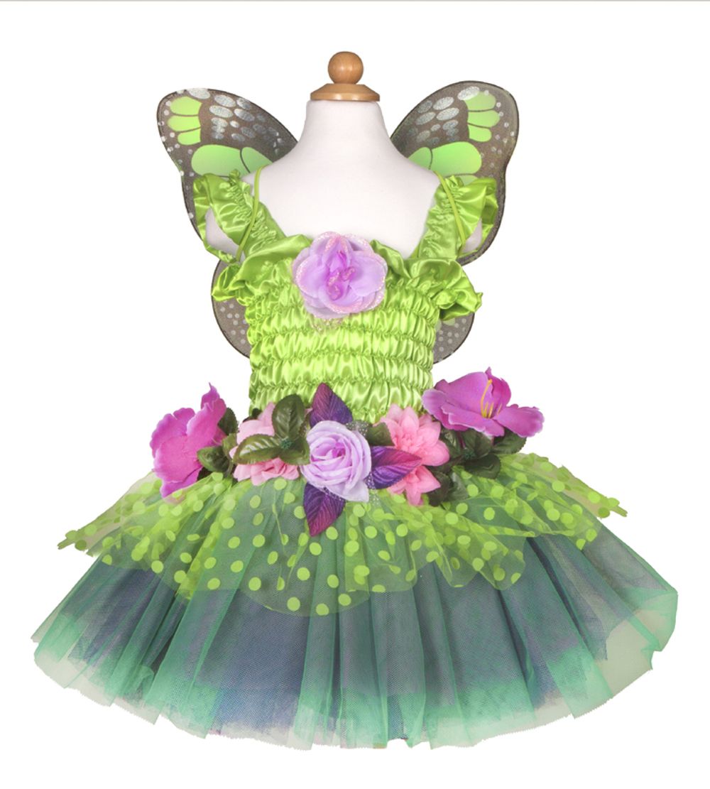 Great Pretenders Costumes - Butterfly Dress w/ Wings & Wand - Green main image 1