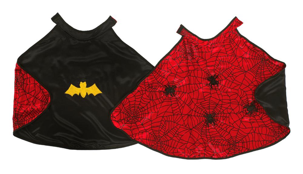 Great Pretenders Reversible Spider & Bat Cape With Mask - Size 4-6, 0771877552731