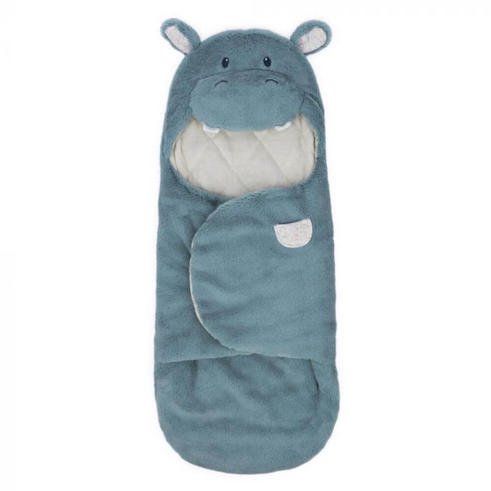 Oh So Snuggly: Hippo Wrap Blanket - 66cm, 0778988445570