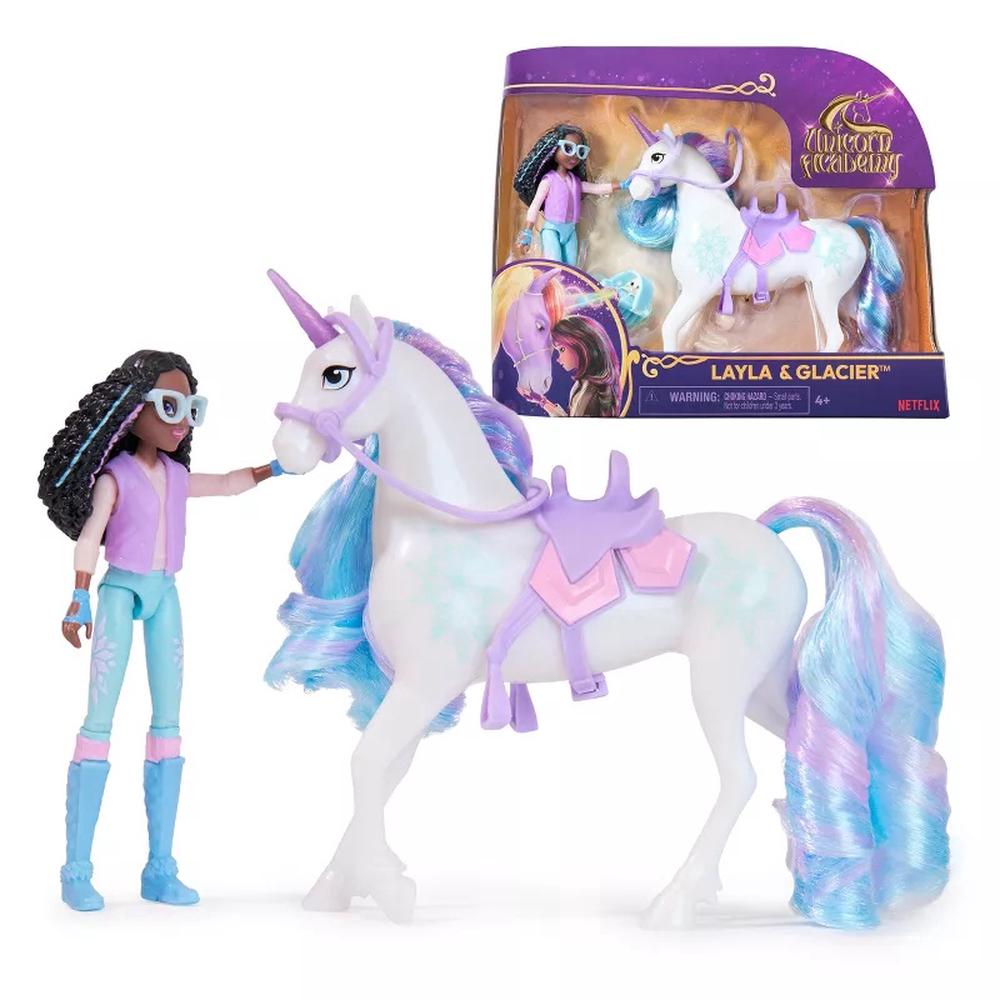 Unicorn Academy Small Doll Layla & Glacier, 0778988461969