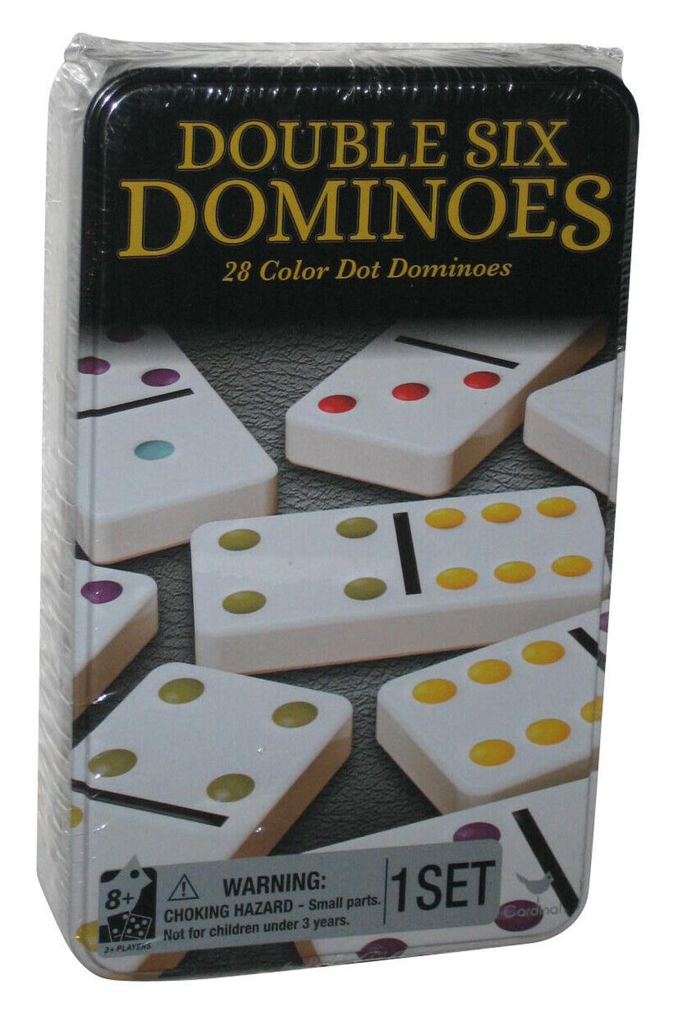 Cardinal Classic Double 6 Coloured Dominoes In Tin | Buy online at The Nile