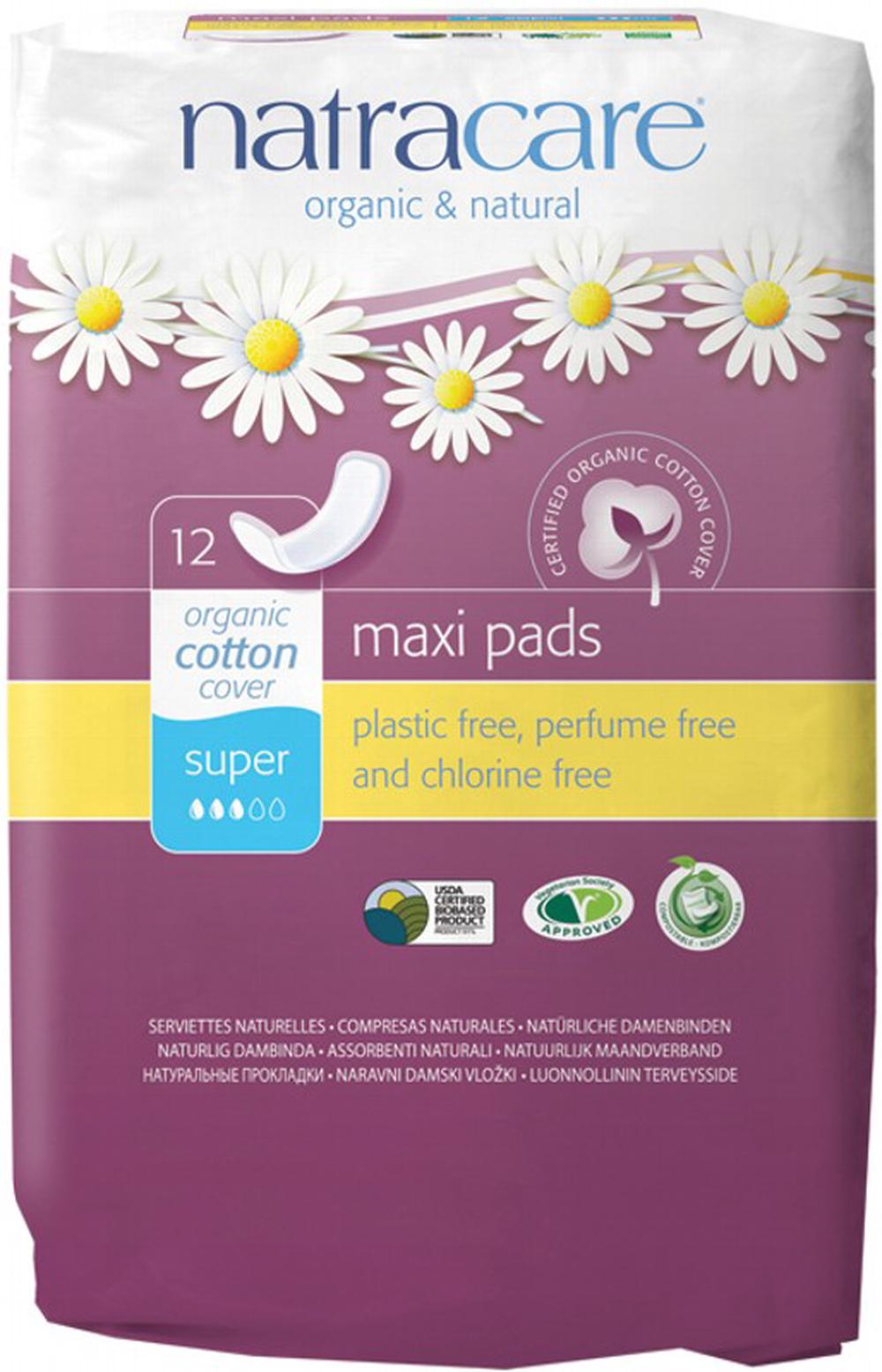 Maxi Pads Super, 12 Pads, 0782126003034
