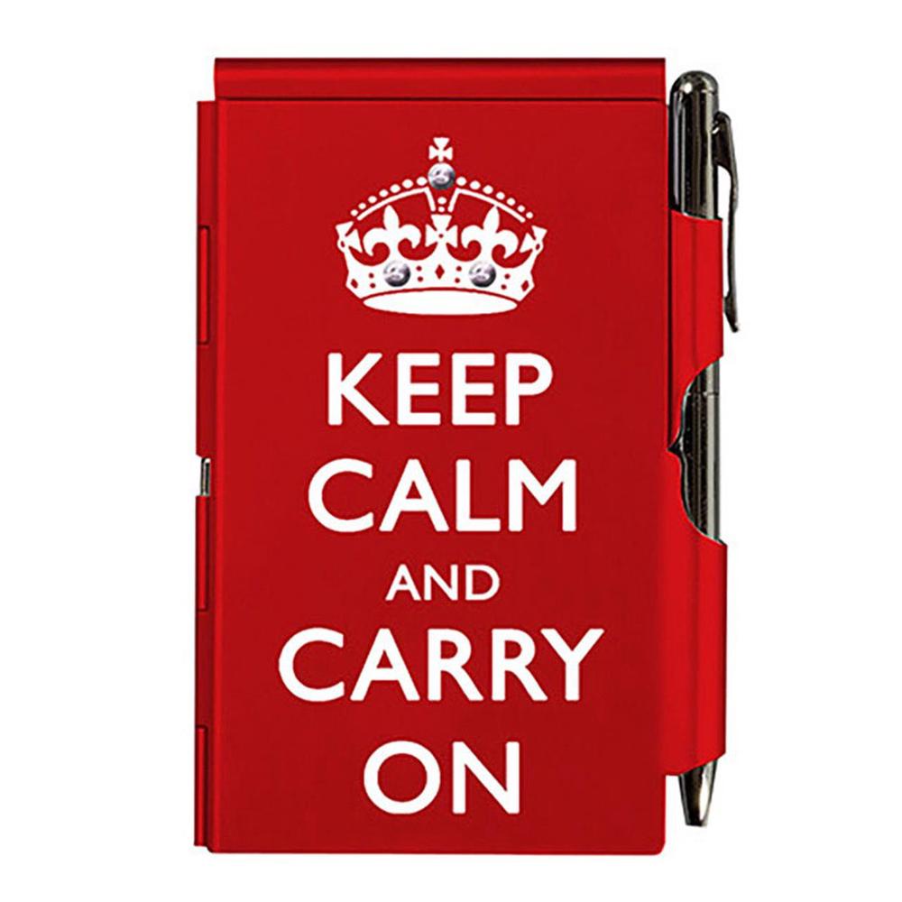 Flip Notes - Keep Calm with Ballpoint (Red), 0784229015808