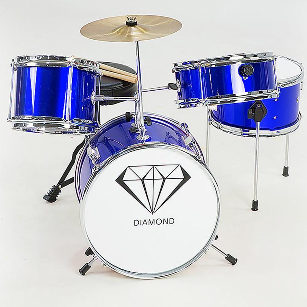 Kids Drum Kit, 4pc (Blue), 0787099078119