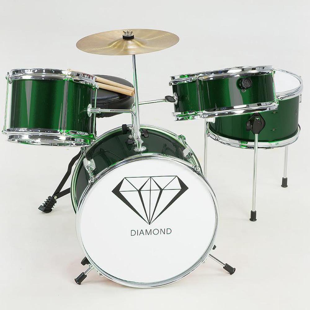 Kids Drum Kit, 4pc (Green), 0787099078126