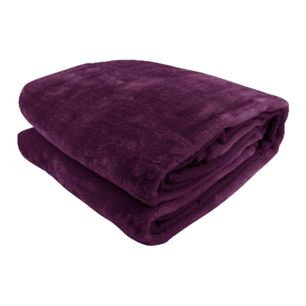 Laura Hill 600GSM Double-Sided Faux Mink Blanket (Purple) - Queen, 0787099081768
