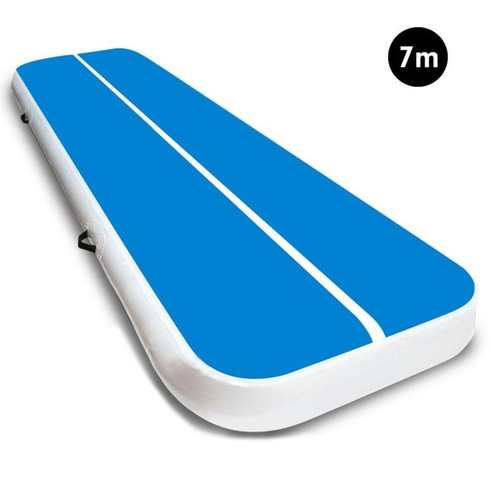 AirTrack Inflatable Tumbling Mat (Blue White) - 7x1x0.2 Metre by AirTrack - ISBN: 0787099884642