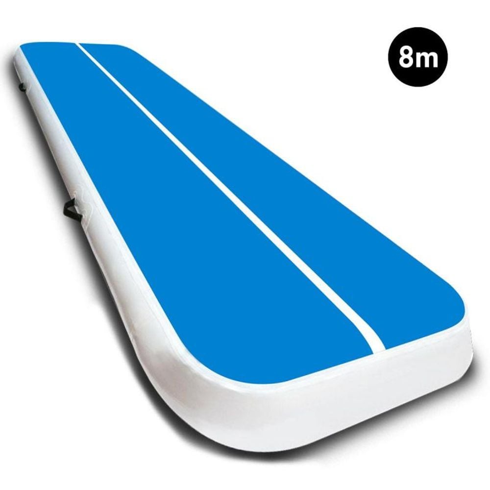 AirTrack Inflatable Tumbling Mat (Blue White) - 8x1x0.2 Metre by AirTrack - ISBN: 0787099884697
