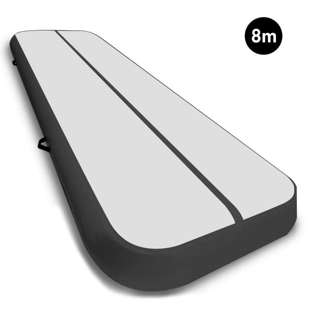 AirTrack Inflatable Tumbling Mat (Grey Black) - 8x1x0.2 Metre by AirTrack - ISBN: 0787099884703