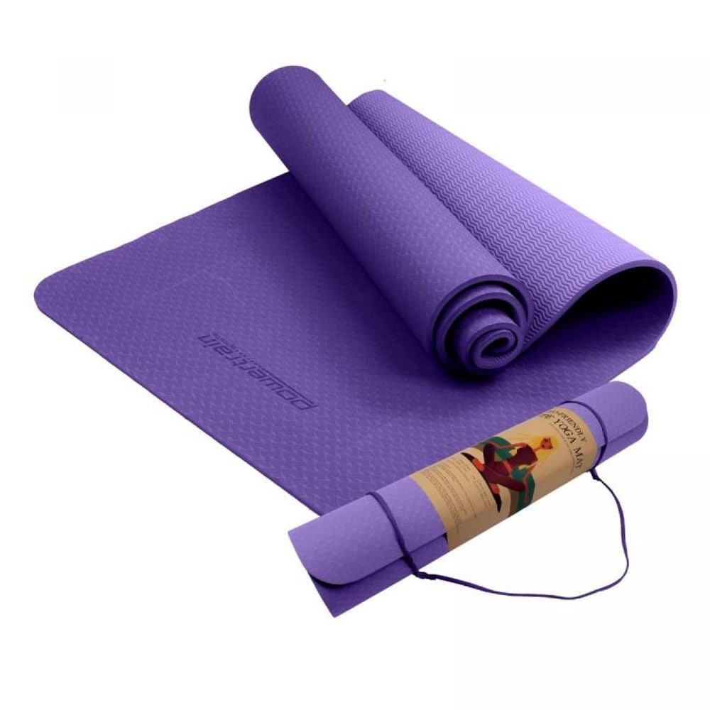 Powertrain Eco-Friendly TPE Pilates Exercise Yoga Mat (Lilac) - 6mm by Powertrain - ISBN: 0787099891220