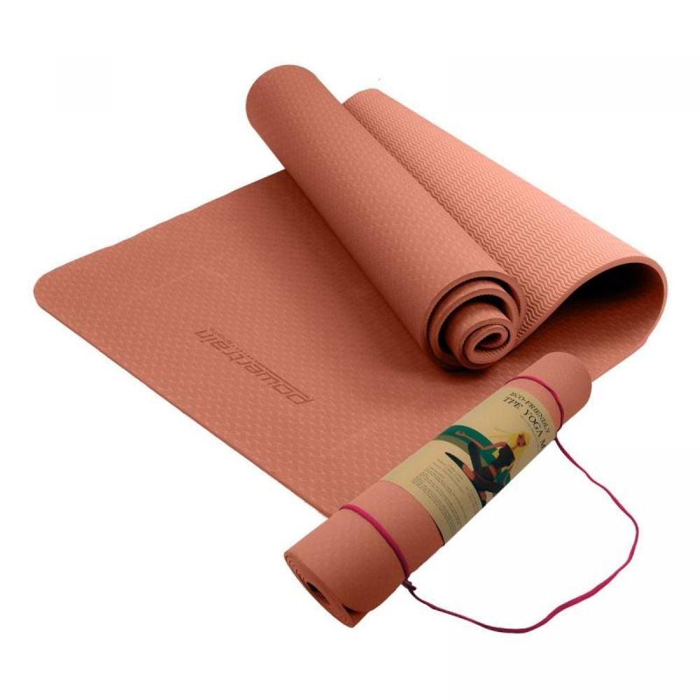 Powertrain Eco-Friendly TPE Pilates Exercise Yoga Mat (Pink) - 6mm by Powertrain - ISBN: 0787099891282