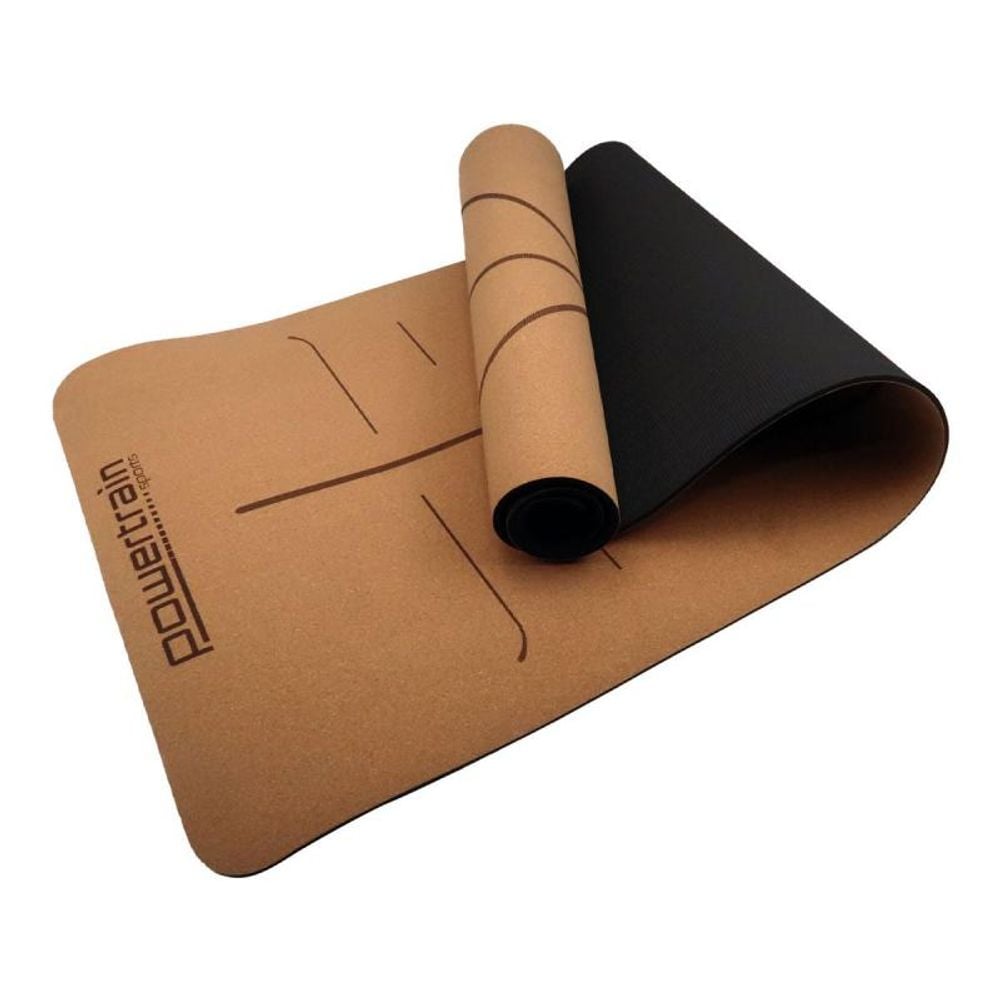 Powertrain Cork Yoga Mat with Carry Straps (Body Line) by Powertrain - ISBN: 0787099891329